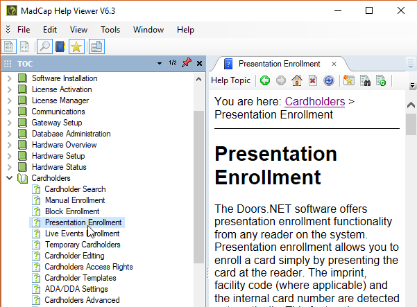 Presentation Enrollment